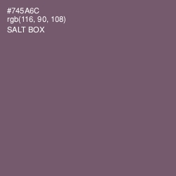 #745A6C - Salt Box Color Image